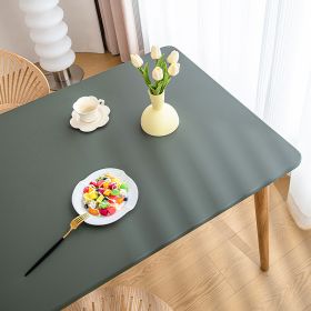 Sheepskin All-inclusive Tablecloth Waterproof And Oil-proof Disposable Anti-scald Tablecloth (Option: Dark Green-Suitable For 60X120cm)