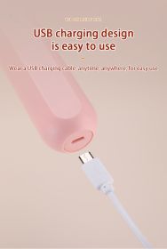 Hand-held Electric Whisk Household Baking Cake Egg White Whisk Small Straight Handle Whisk Wireless Whisk (Color: Pink)