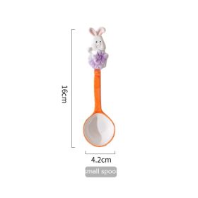 Creative And Cute High Beauty Mug (Option: Orange Spoon 1-400ml)