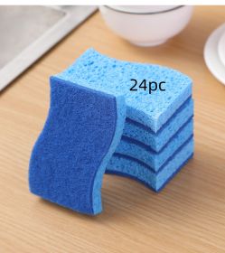 S-shaped Cellulose Sponge Mop Blue (Option: 24pc-Cellulose Sponge)