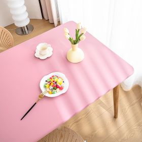 Sheepskin All-inclusive Tablecloth Waterproof And Oil-proof Disposable Anti-scald Tablecloth (Option: Cherry Blossom Powder-Suitable For 70X130cm)